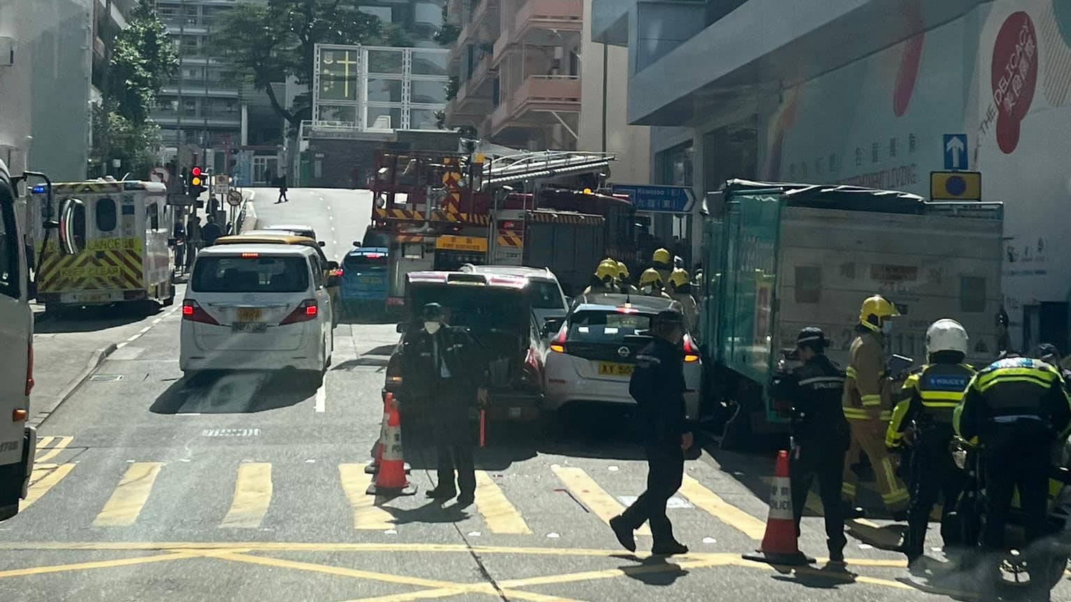 北角健康西街4車相撞　部份行車線封閉