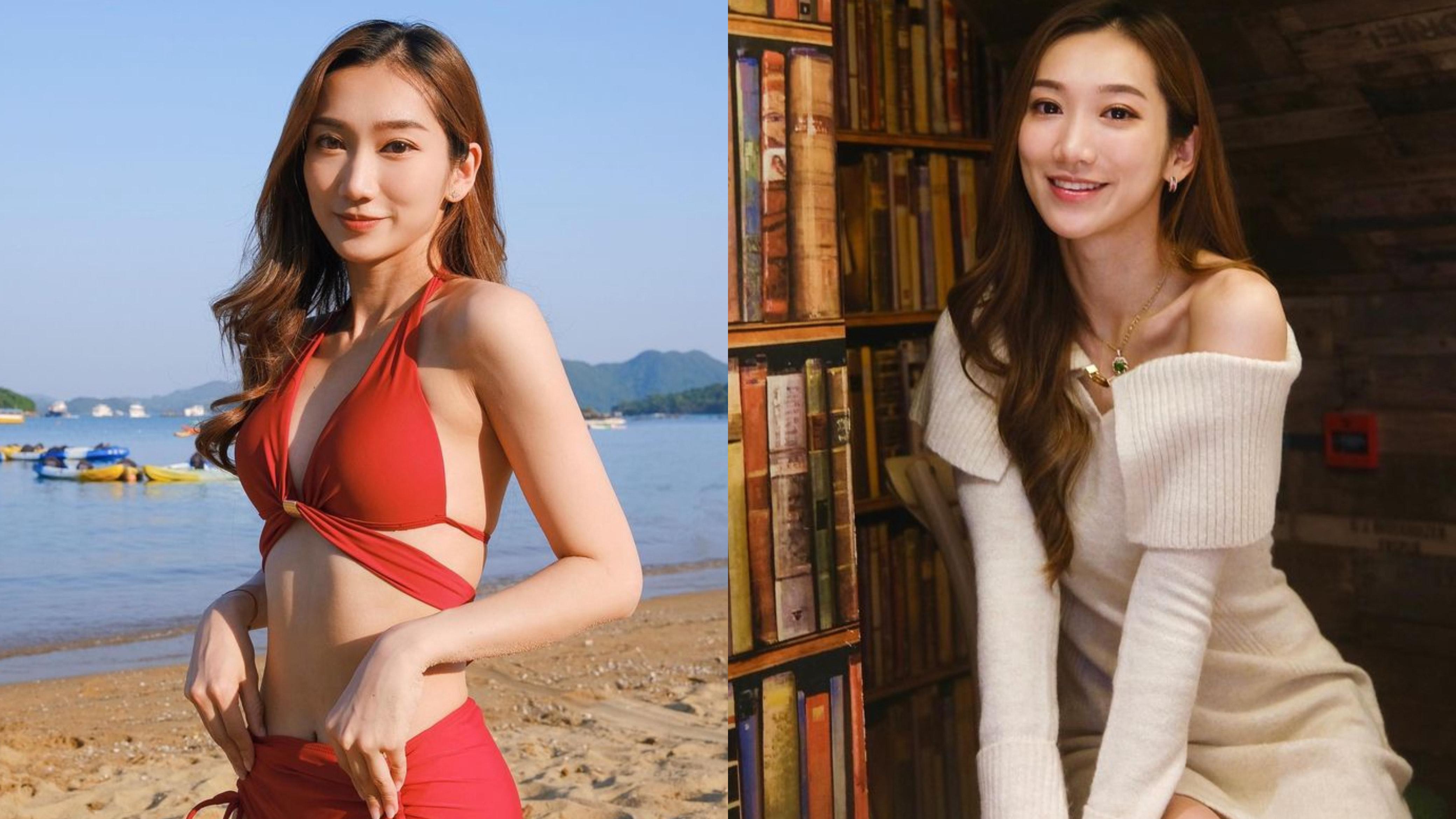 「東張女神」王嘉慧晒白滑香肩兼長腿 疑似走光露底 