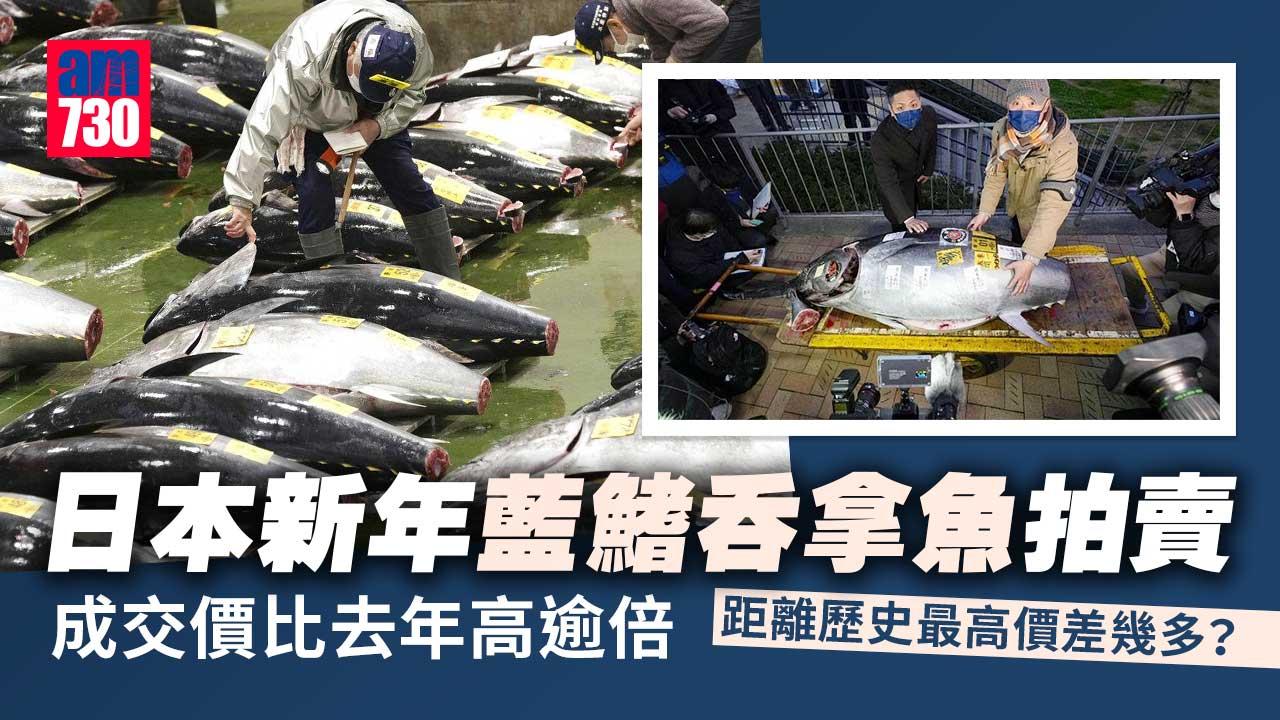 日本新年藍鰭吞拿魚拍賣　成交價較去年增逾倍