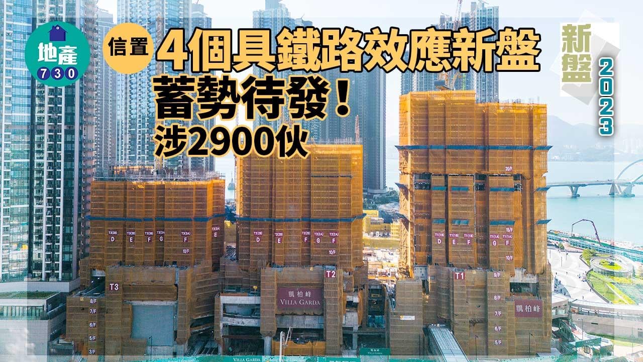 新盤2023｜信置4個具鐵路效應新盤蓄勢待發 涉2900伙