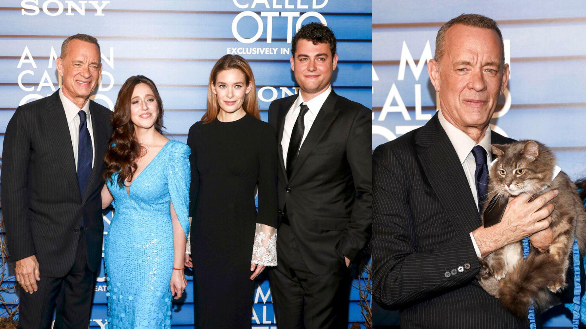 湯漢斯與親生仔合演新片《隱閉中年》 抱埋貓拍檔現身首映禮