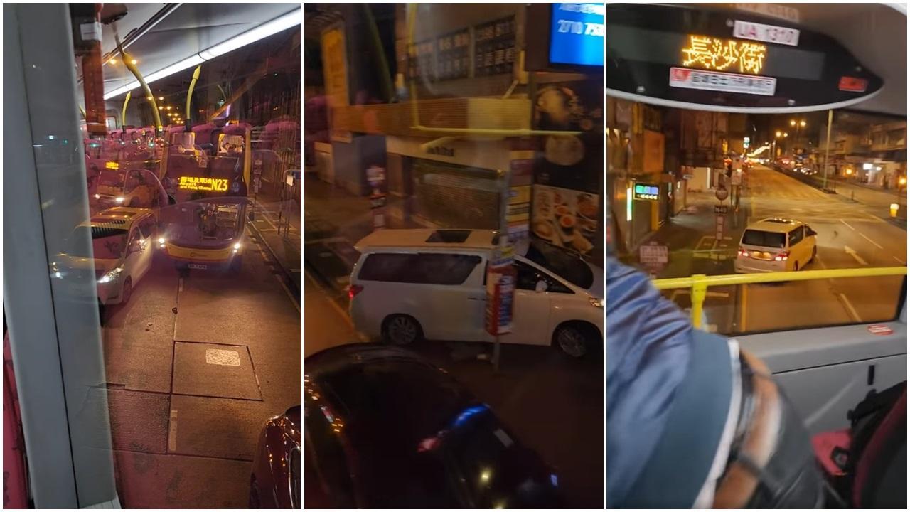 油麻地擄人登車案，警方拘捕兩男女，案發時白色私家人剷上行人路逃走。(資料圖片)