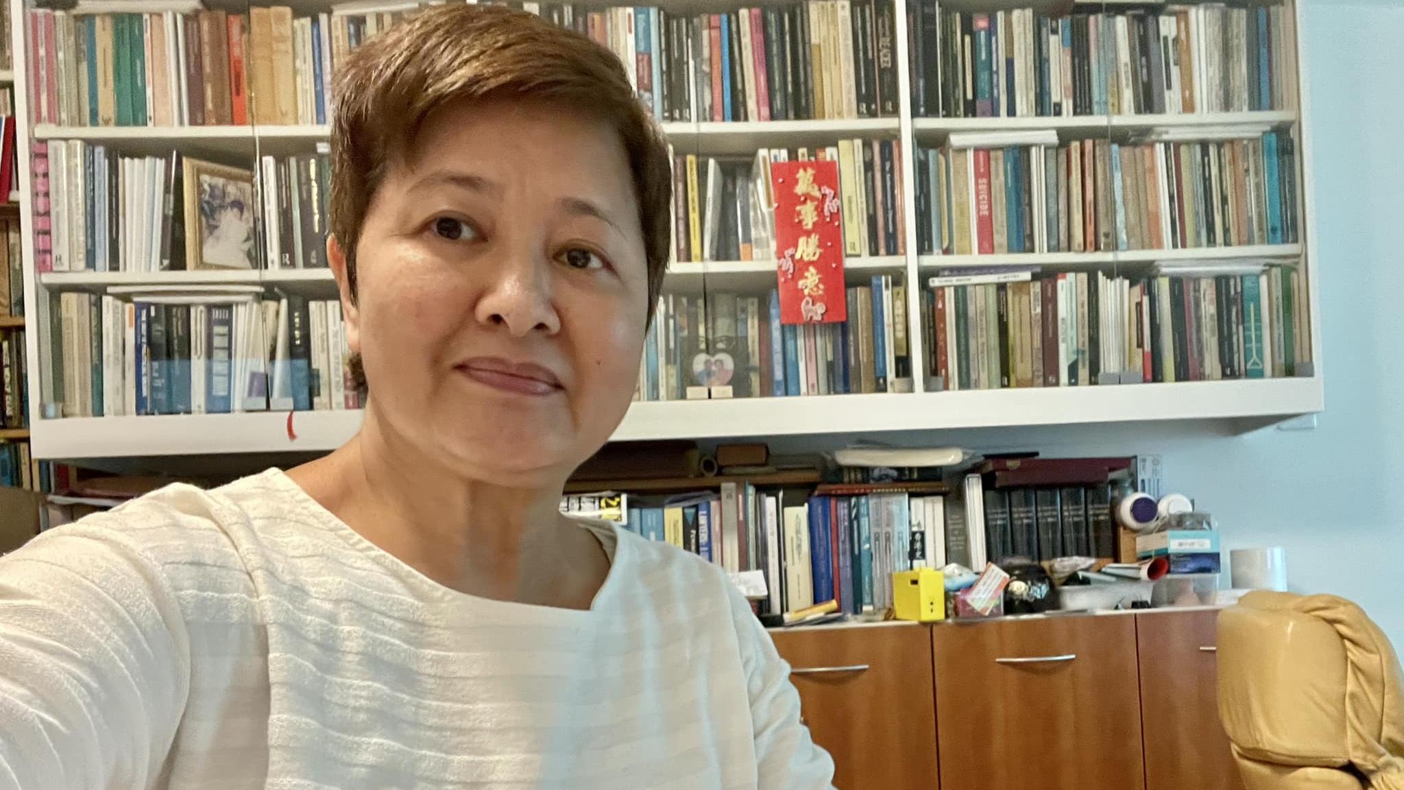 立法會前議員黃碧雲今日刑滿出獄。(黃碧雲fb)