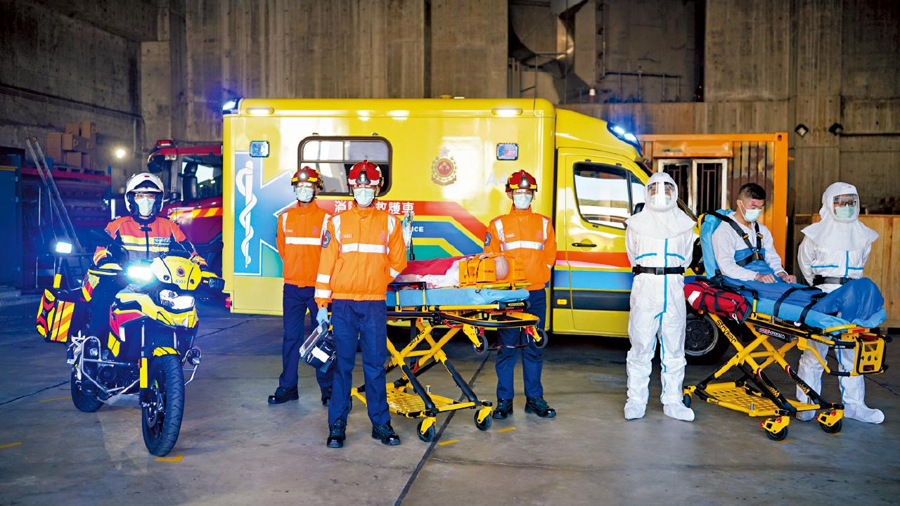 消防去年處理70萬宗緊急救護召喚 疫情影響 僅88%按承諾12分鐘到達