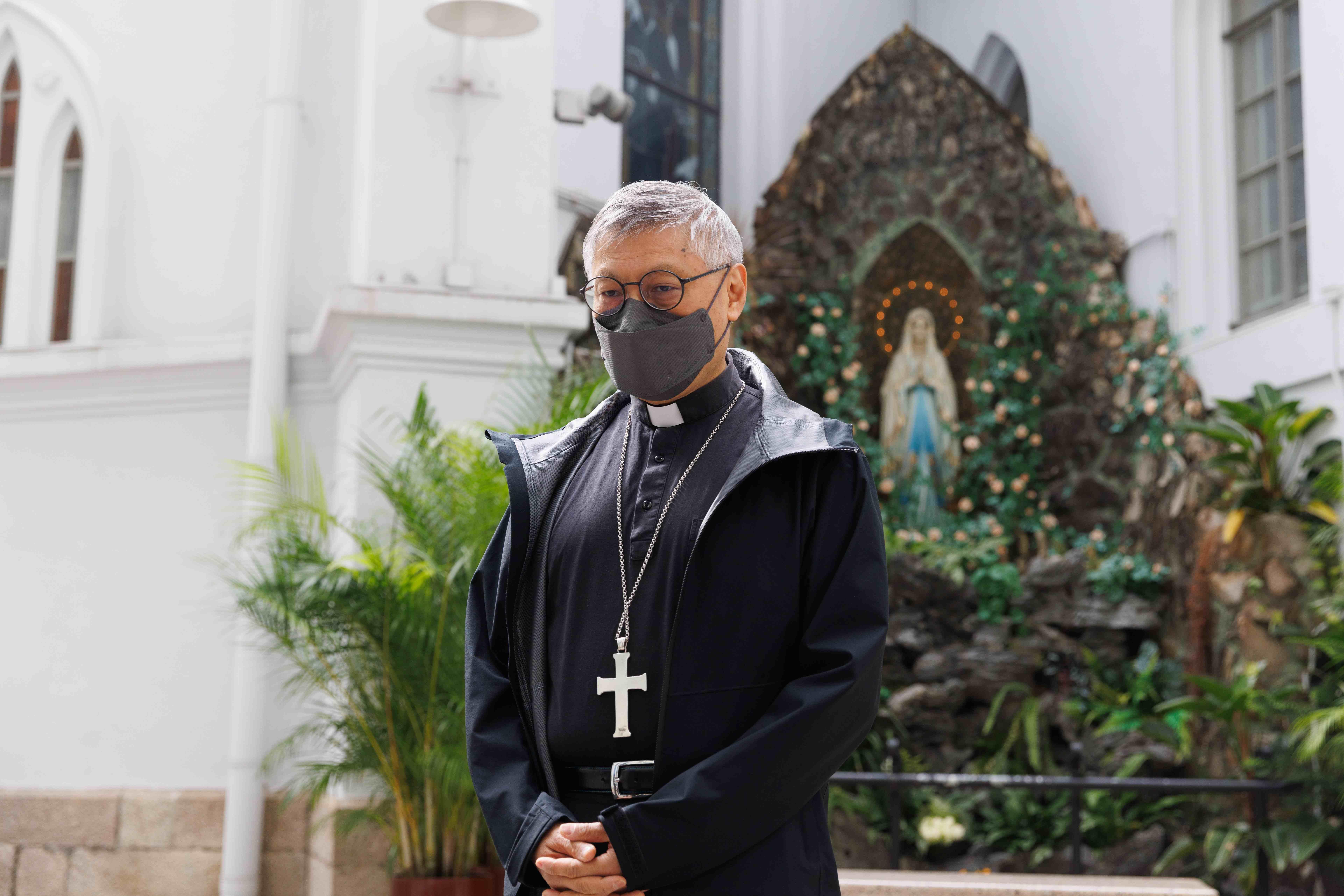 中環 榮休教宗本篤十六世於聖母無原罪主教座堂舉行弔唁 周守仁