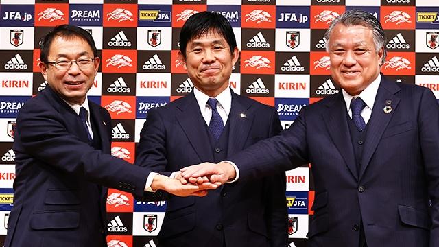 日本主帥森保一找來多位前國腳擔當助教。(日本足協圖片)
