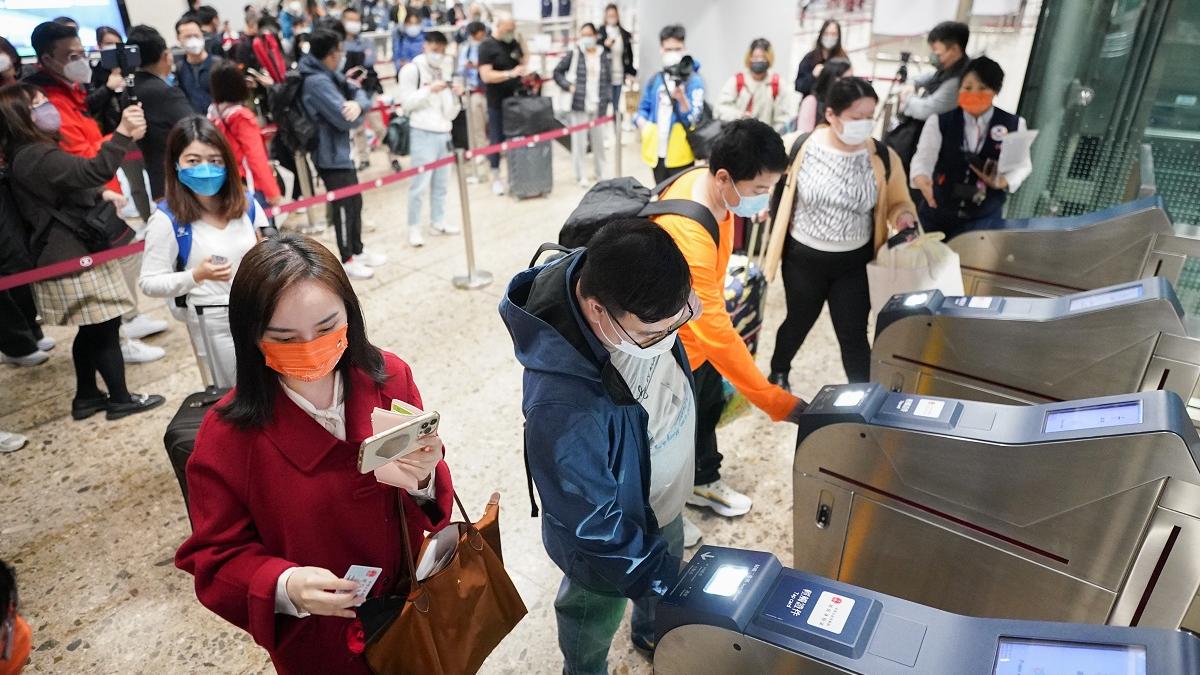 有鐵路工會指，高鐵西九龍站昨日運作暢順。(資料圖片／李睿哲攝)