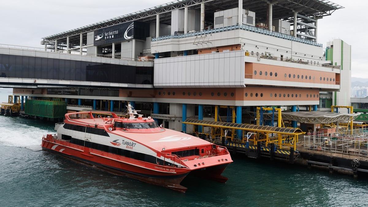 噴射飛航將復辦往返上環至澳門外港碼頭的渡輪服務。(資料圖片／蘇文傑攝)