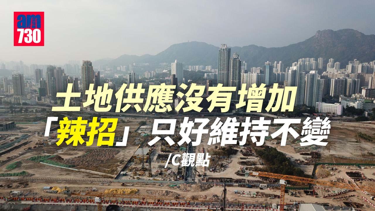 土地供應沒有增加 「辣招」只好維持不變