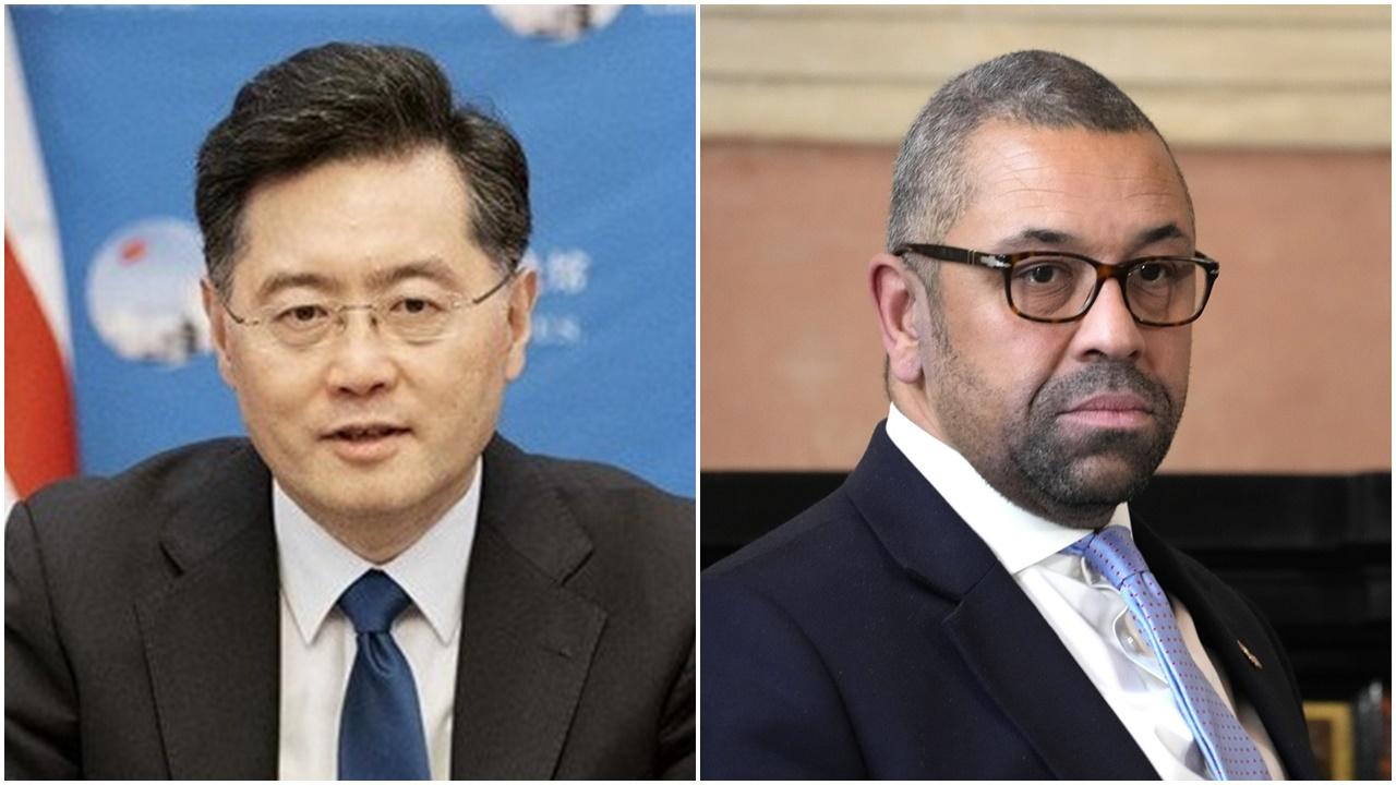 秦剛與祁湛明通話，促英方客觀理性看待中國發展。(資料圖片)