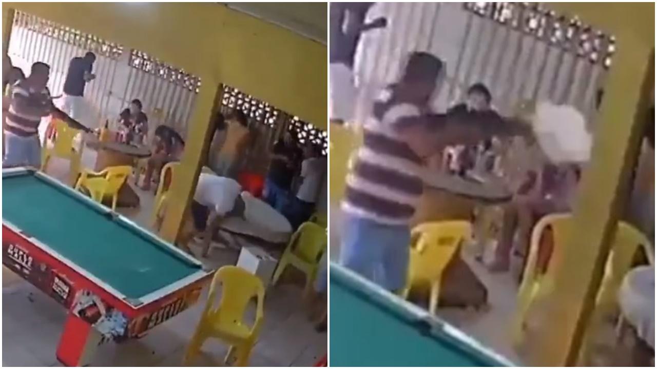 不忿篤波輸錢被嘲，巴西漢竟槍殺7人包括12歲女童。(Twitter)