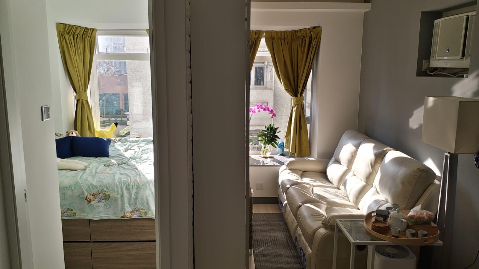 單位為一房間隔，位處低層但光猛開揚。