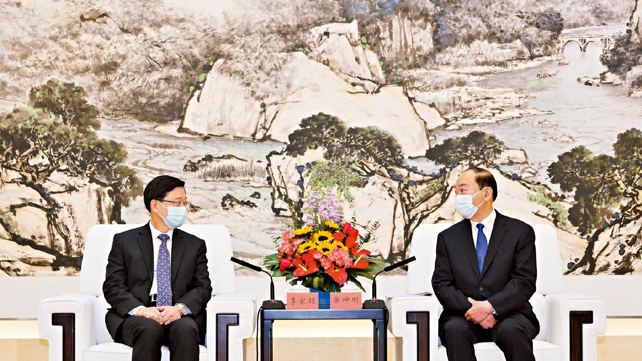 率團到穗深與粵省領導會面 李家超︰擬訪大灣區所有城市