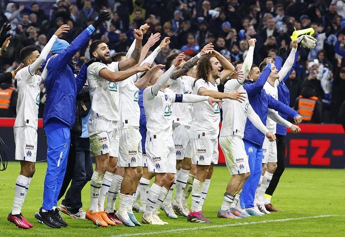 馬賽淘汰巴黎聖日耳門晉級。(路透社)