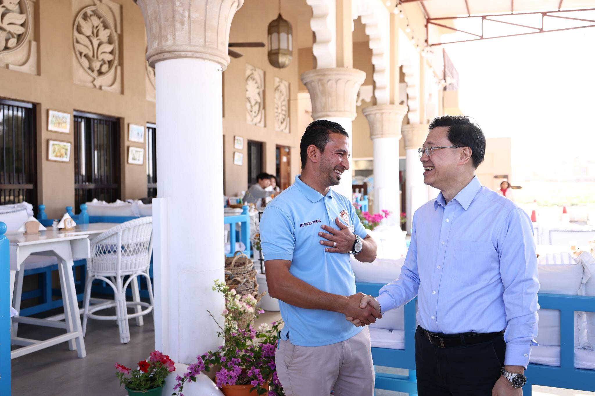 李家超指，經貿辦積極於中東招商引才來港發展。(資料圖片)