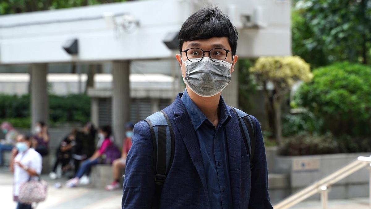 劉頴匡兩項涉及中環遮打花園集會案的控罪，獲存檔法庭。(資料圖片／陳奕釗攝)