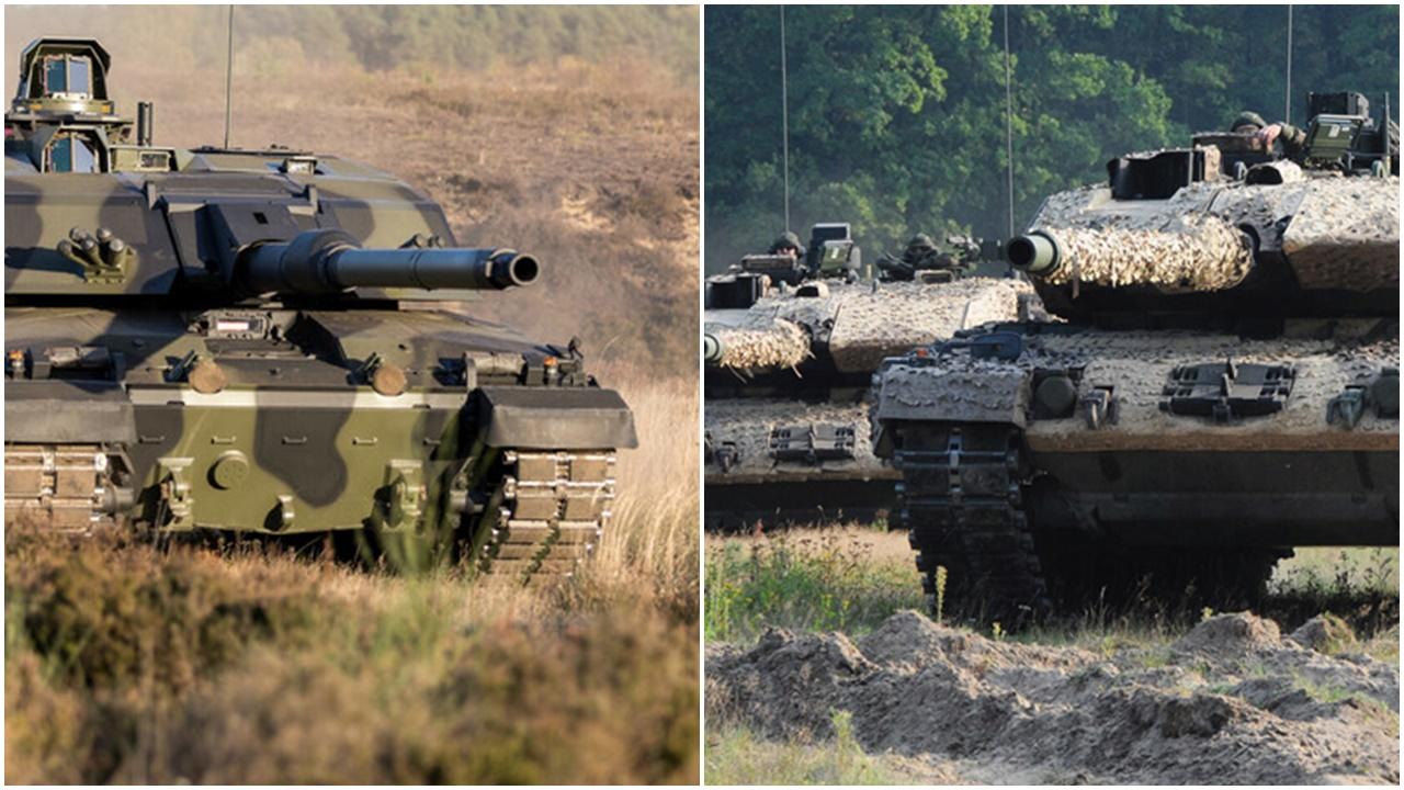 英德主戰坦克抵達烏克蘭。(網上圖片)