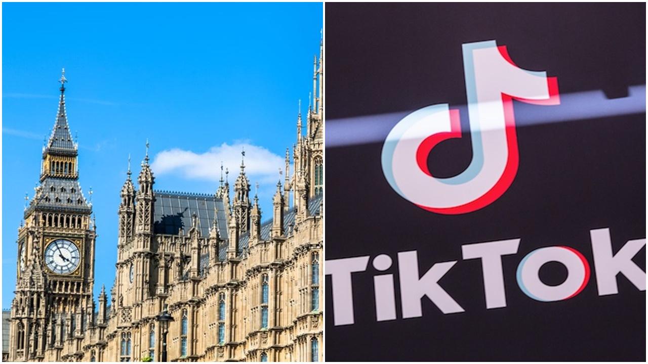 英國國會基於安全考量封鎖TikTok。(資料圖片)