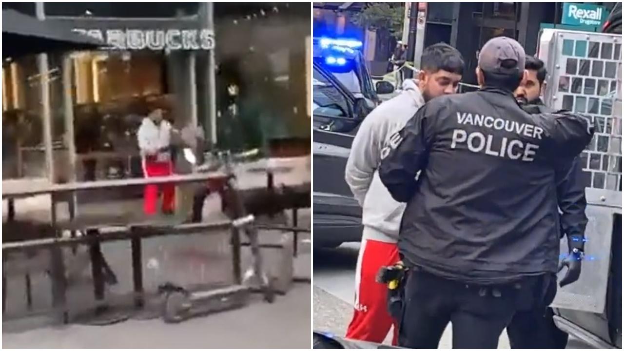 加父勸男子勿在女兒面前食煙被捅死，死者母親控訴路人冷漠。(Twitter)