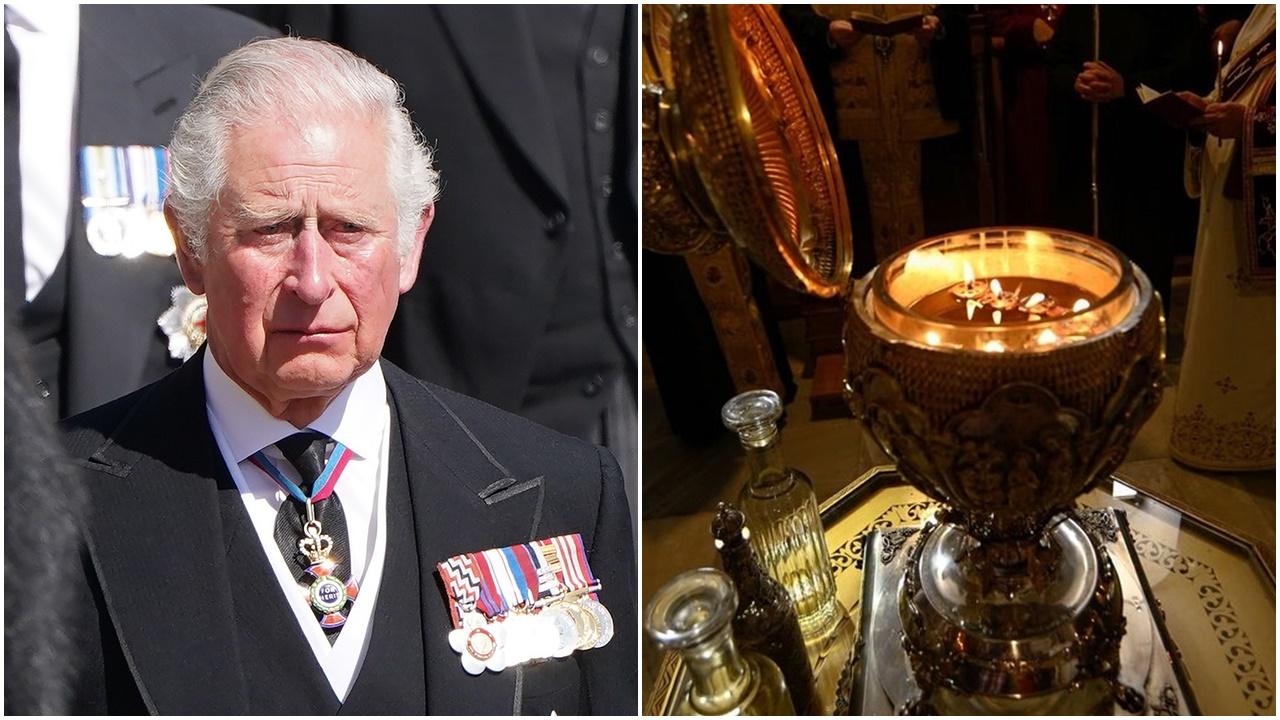 加冕查理斯三世聖油來自耶路撒冷聖地兼受祝聖。(資料圖片)