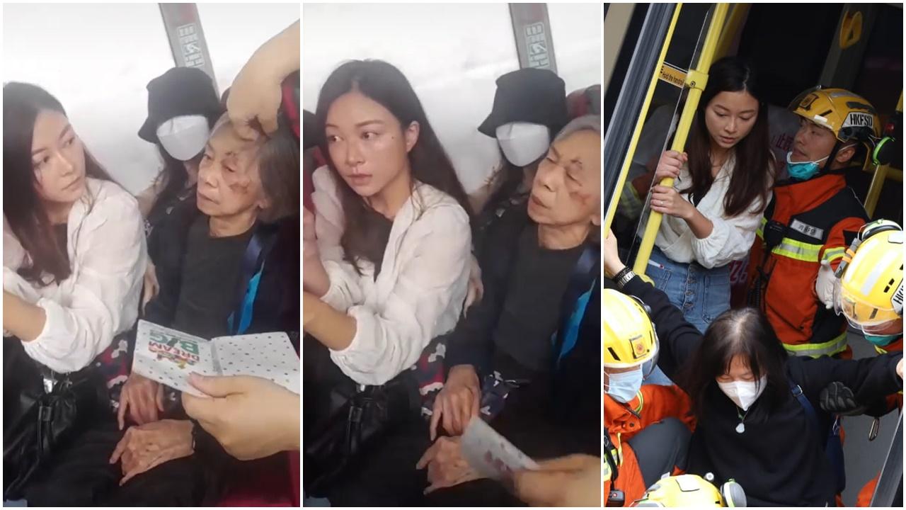 呈祥道巴士傾側