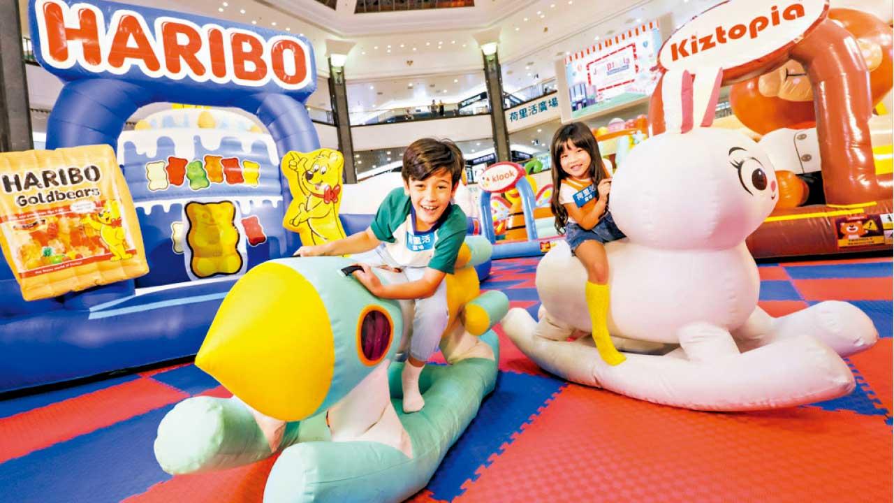 Jumptopia樂園登陸荷里活廣場 3大巨型充氣城堡盡情彈跳