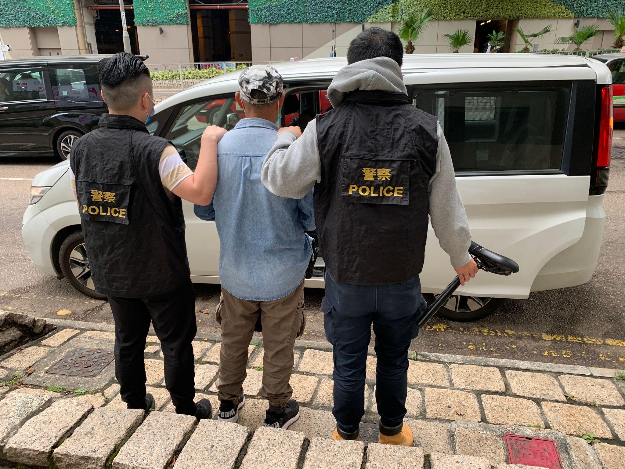 將軍澳六旬漢偷單車零件斷正