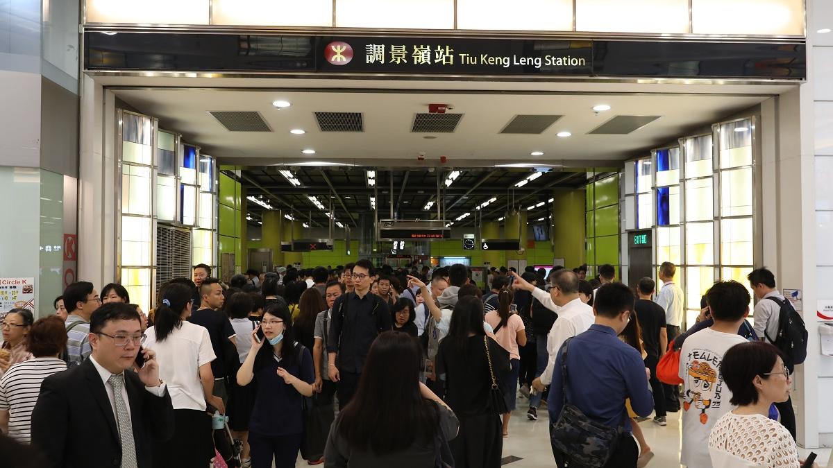調景嶺站。(資料圖片)