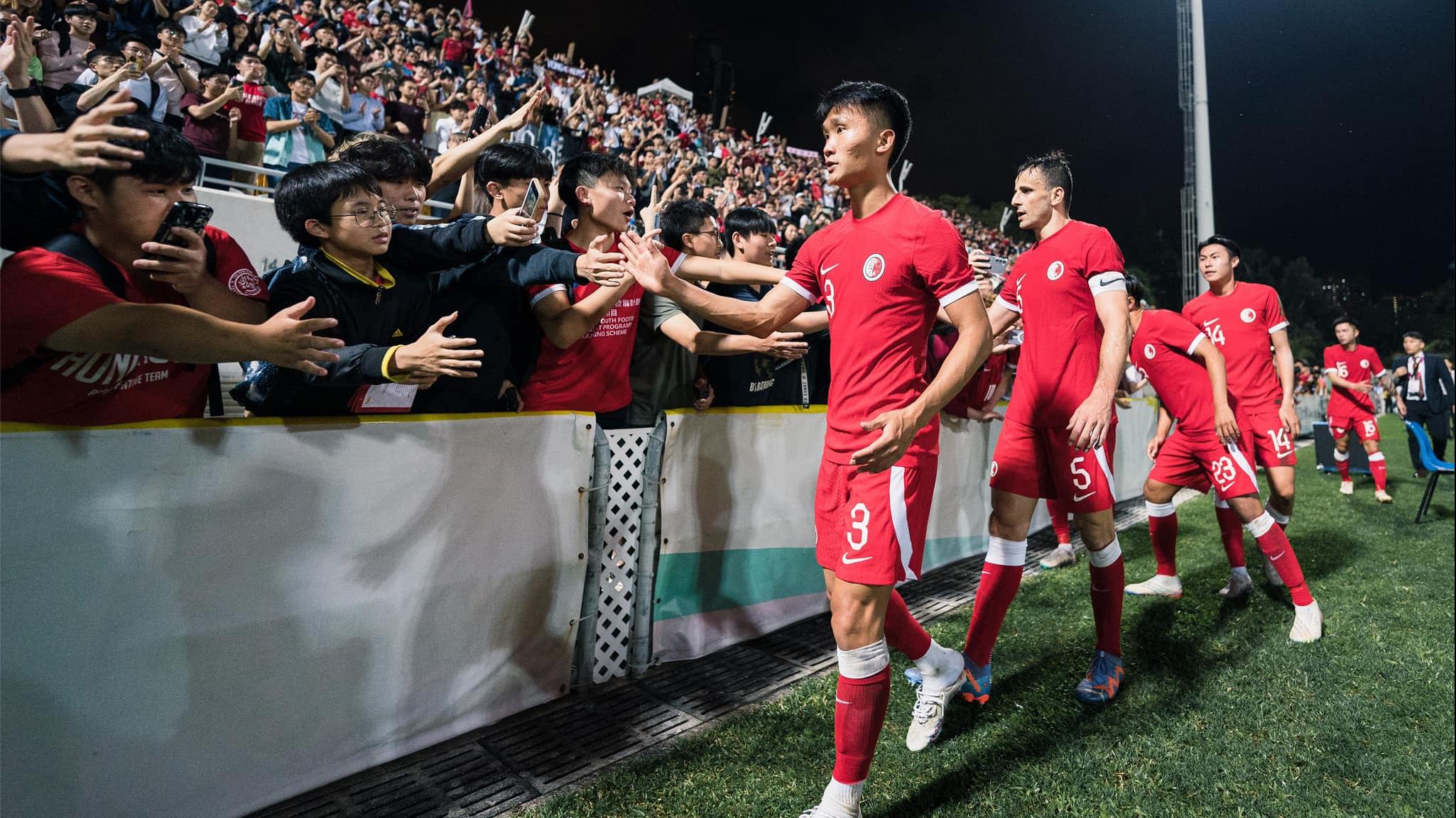 港足1:1逼和新加坡  近6000名球迷坐爆旺角場  (港隊Facebook圖片)