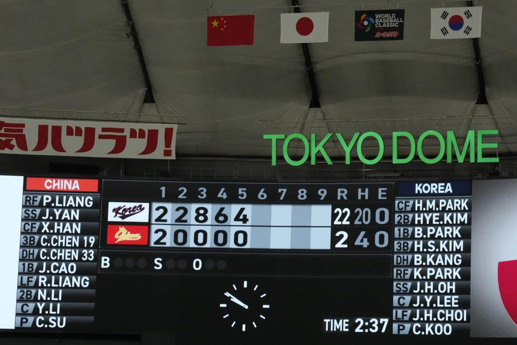 中國在世界棒球經典賽創下最尷尬紀錄。(美聯社)