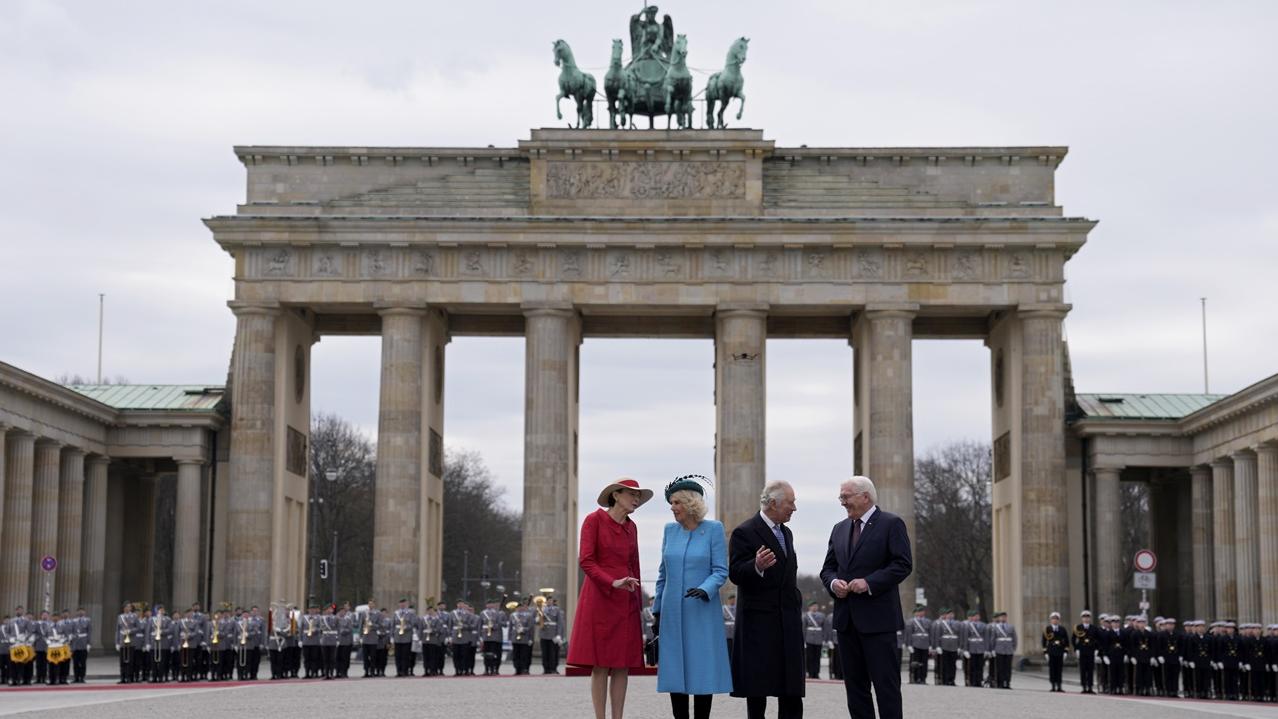 英王查理斯三世訪德，施泰因邁爾：英脫歐6年兩國展開新一頁。(AP)