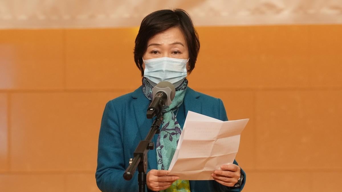 蔡若蓮即將訪問東莞、廣州和深圳。(資料圖片／陳奕釗攝)