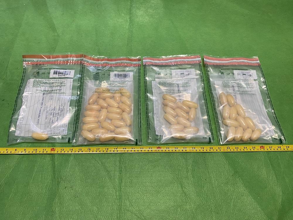 烏干達旅客涉嫌體內藏毒