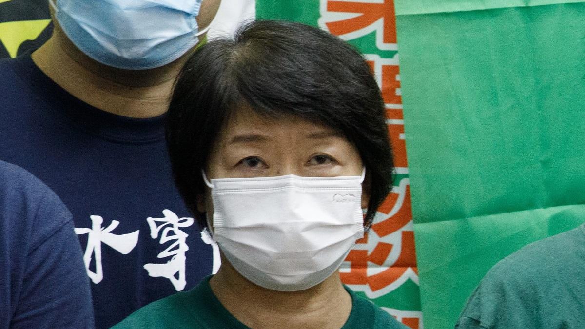 鄧燕梨3月11日被警方國安處警員拘捕。(資料圖片／蘇文傑攝)