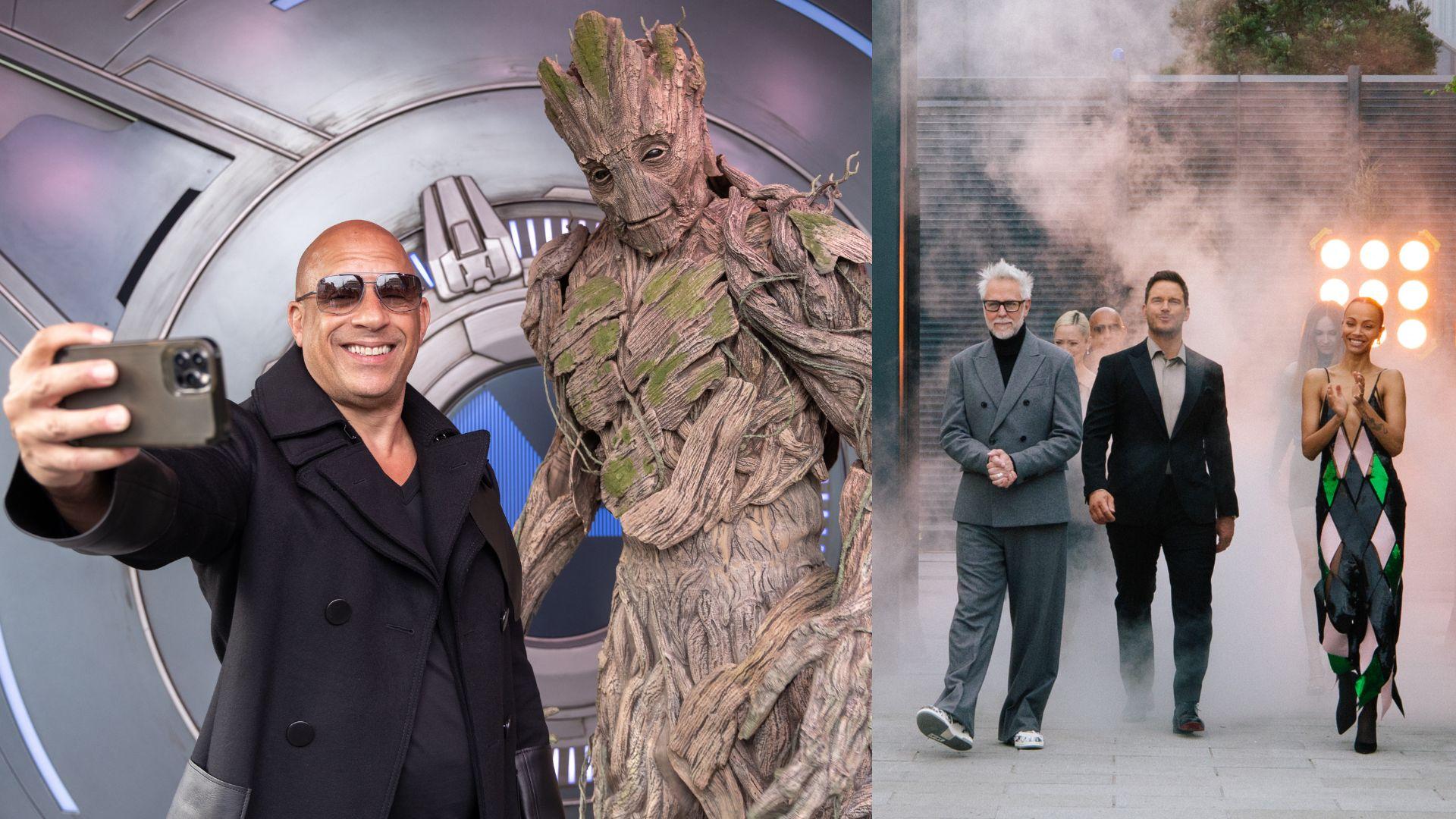 銀河守護隊3｜占士根拉隊殺入巴黎迪士尼 歐洲首映禮場面墟冚