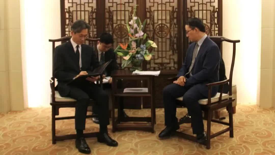 美韓聯合聲明提及台海，中方約見南韓公使提嚴肅交涉。(中國外交部)