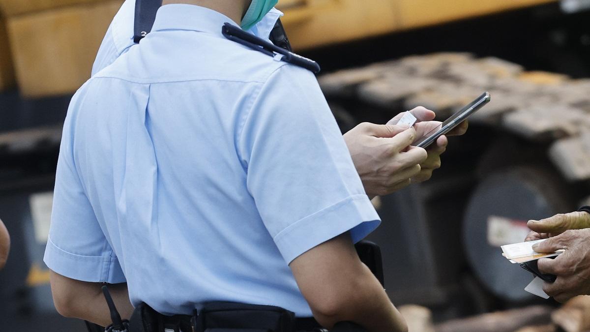 有機動部隊警員遺失一部警察手提電話。(資料圖片／蘇文傑攝)