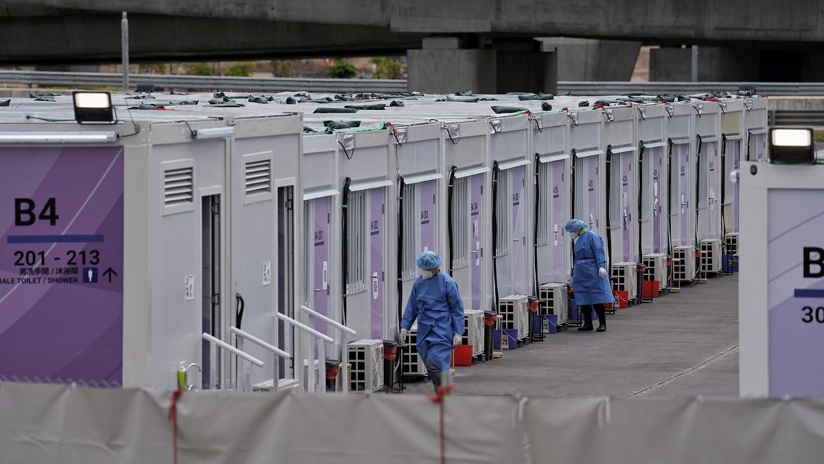 各個社區隔離設施去年起，合共接收逾24萬名確診者。(資料圖片)