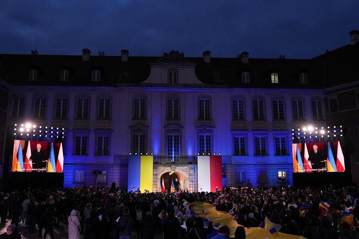 澤連斯基出訪波蘭。(路透社)