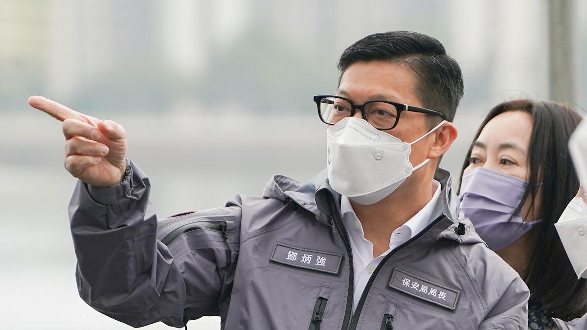 鄧炳強引述夏寶龍警惕，危害國家和香港安全的情況仍然存在，本港必須居安思危。(資料圖片／李睿哲攝)