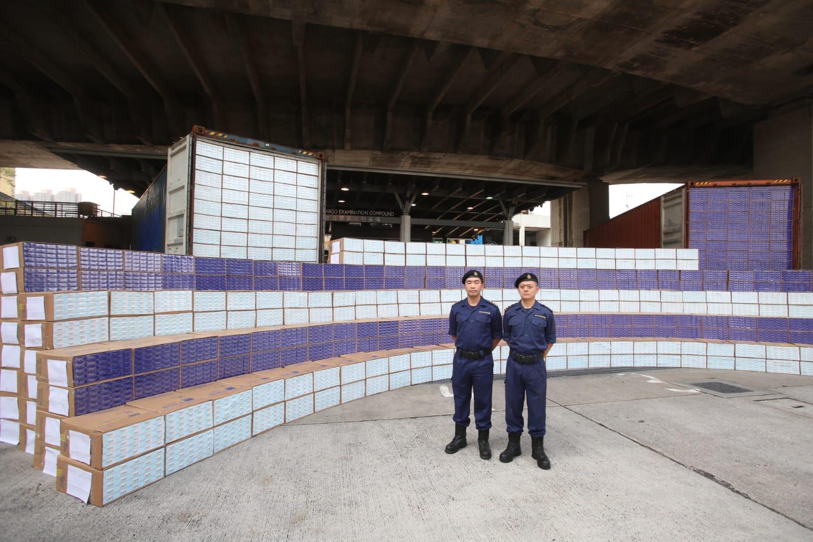 青衣躉船海上走私 海關檢獲約7500萬元懷疑私煙