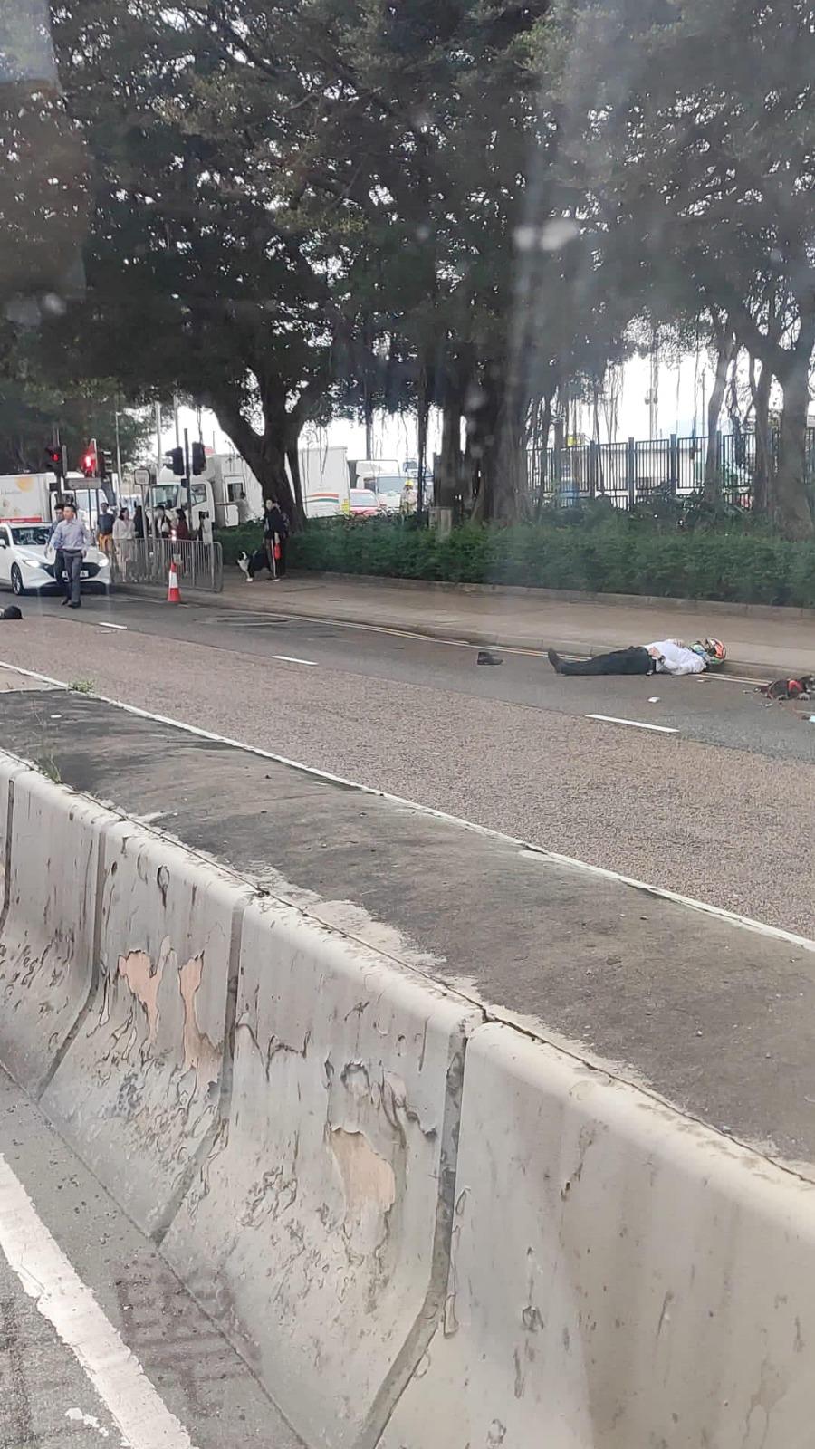 西區遛狗女途人遭電單車撞倒昏迷 3人傷遺下小狗