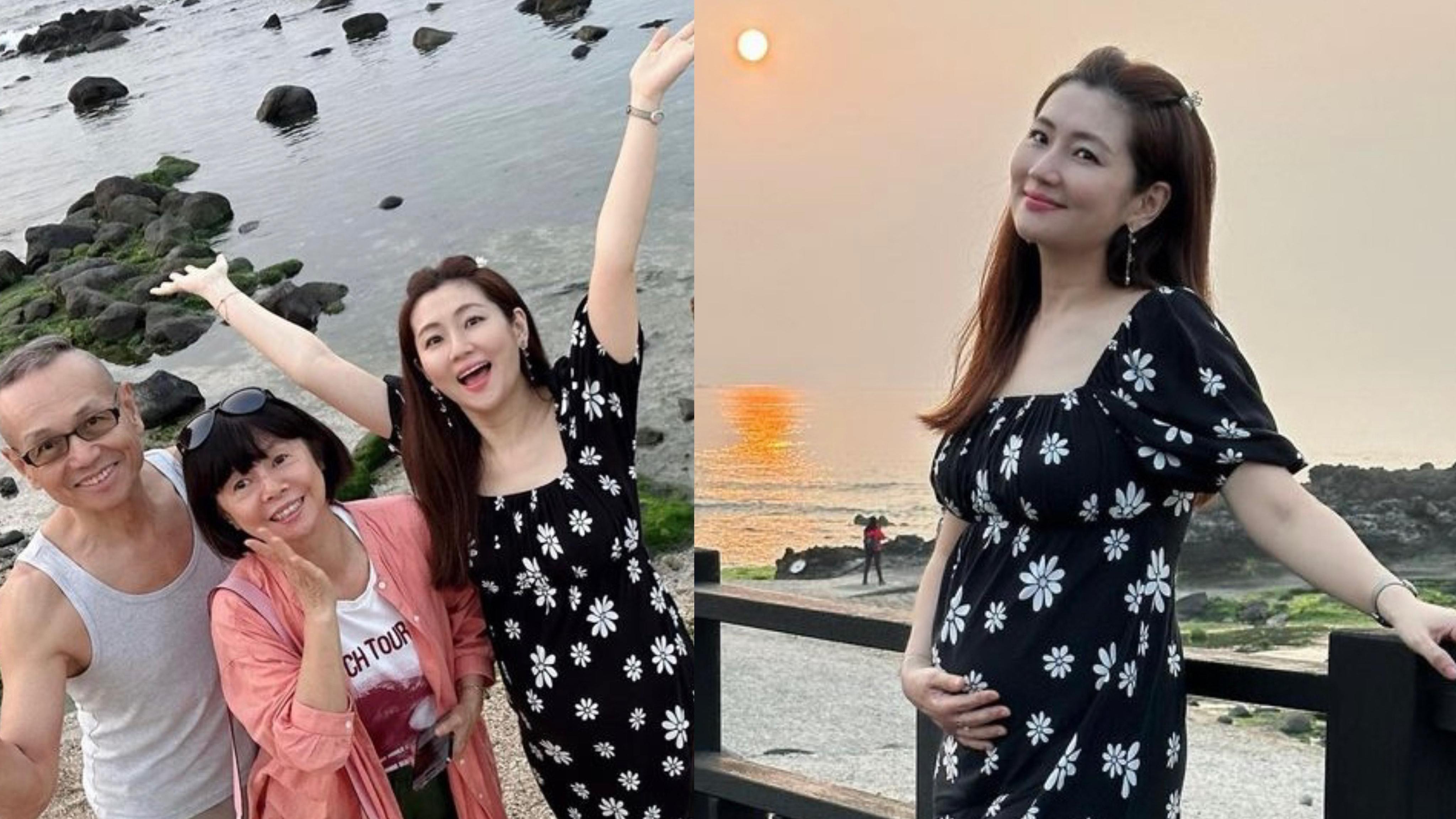 任家萱Selina挺巨肚郊外遊 自爆胎男B後肚子有變化：都市傳說是真的