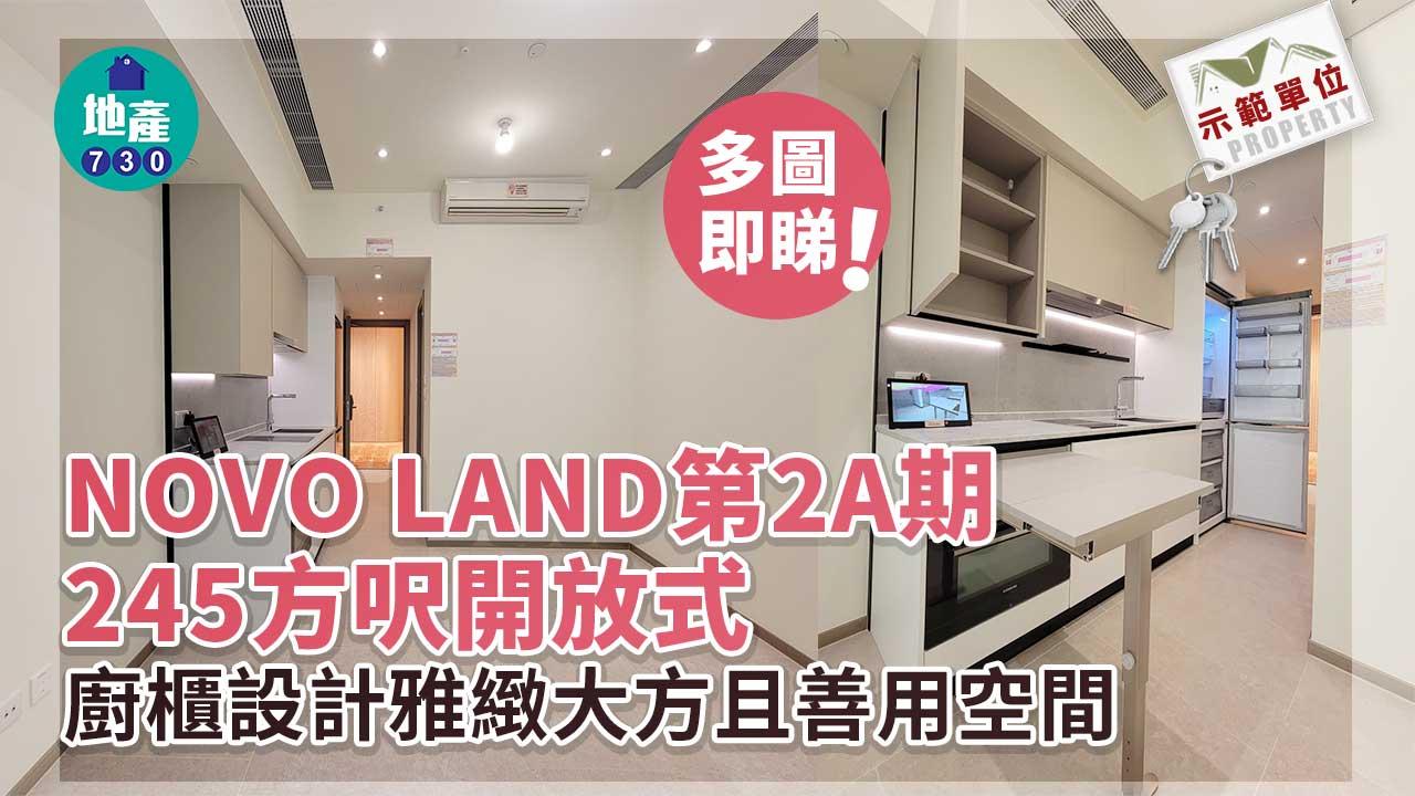 示範單位｜NOVO LAND第2A期245方呎開放式 廚櫃設計雅緻大方且善用空間
