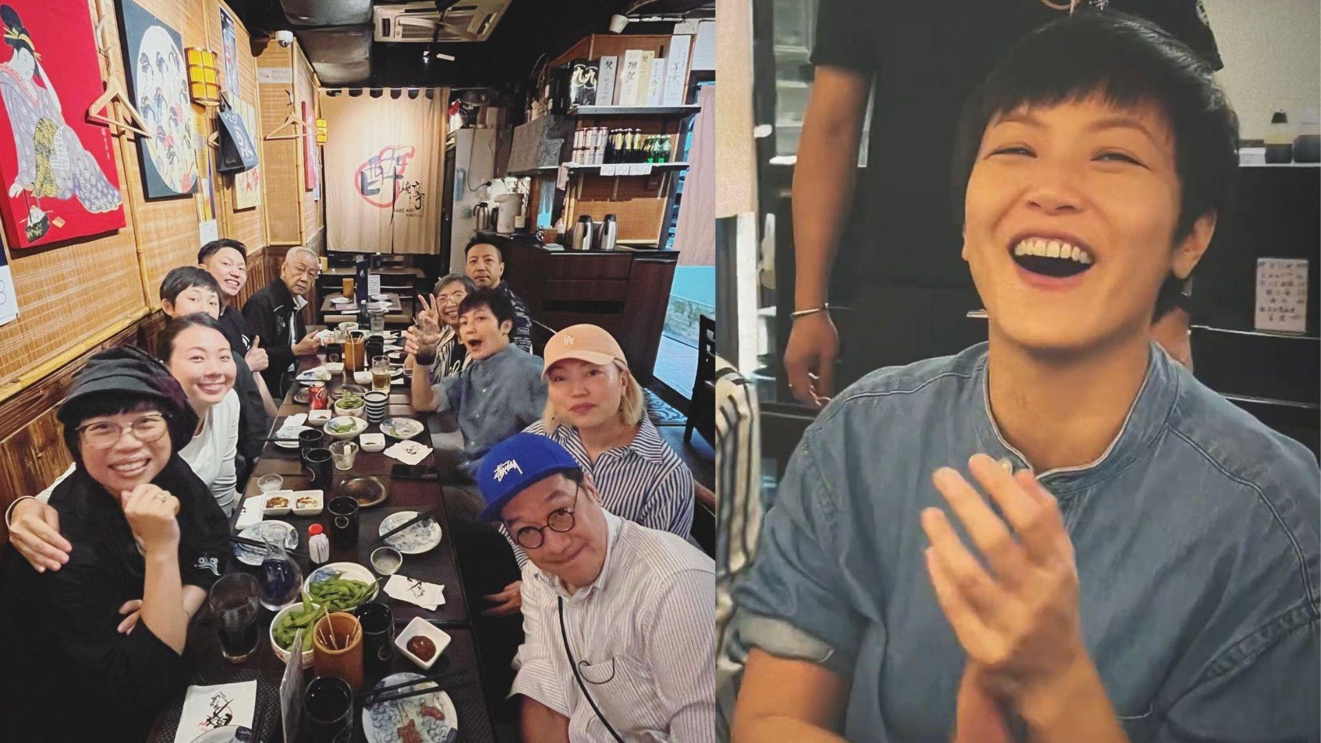 何韻詩迎來46歲 齊齊整整坐埋一枱慶祝生日