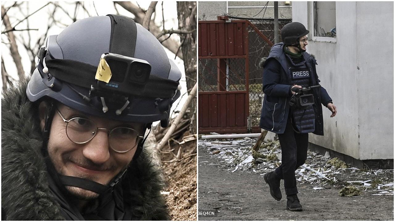 法新社記者深入烏東遇俄炮擊身亡。(Twitter)