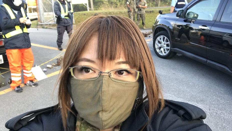 蝴蝶研究學者的宮城秋乃手持鐵管及報稱炸彈到美國領事館而被捕。(網上圖片)