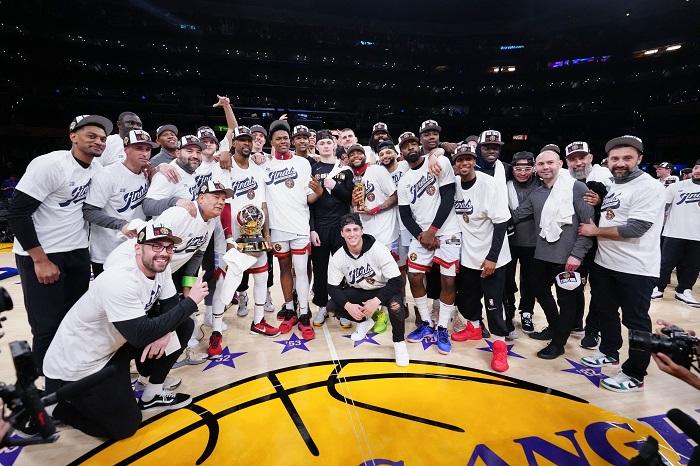 丹佛金塊史上首次取得西岸冠軍及打入總決賽。(路透社)