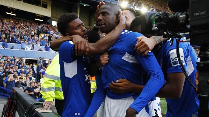 杜哥利的入球令愛華頓擊敗般尼茅夫。(路透社)