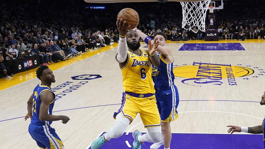 勒邦占士帶領湖人領先場數至3:1。(美聯社)